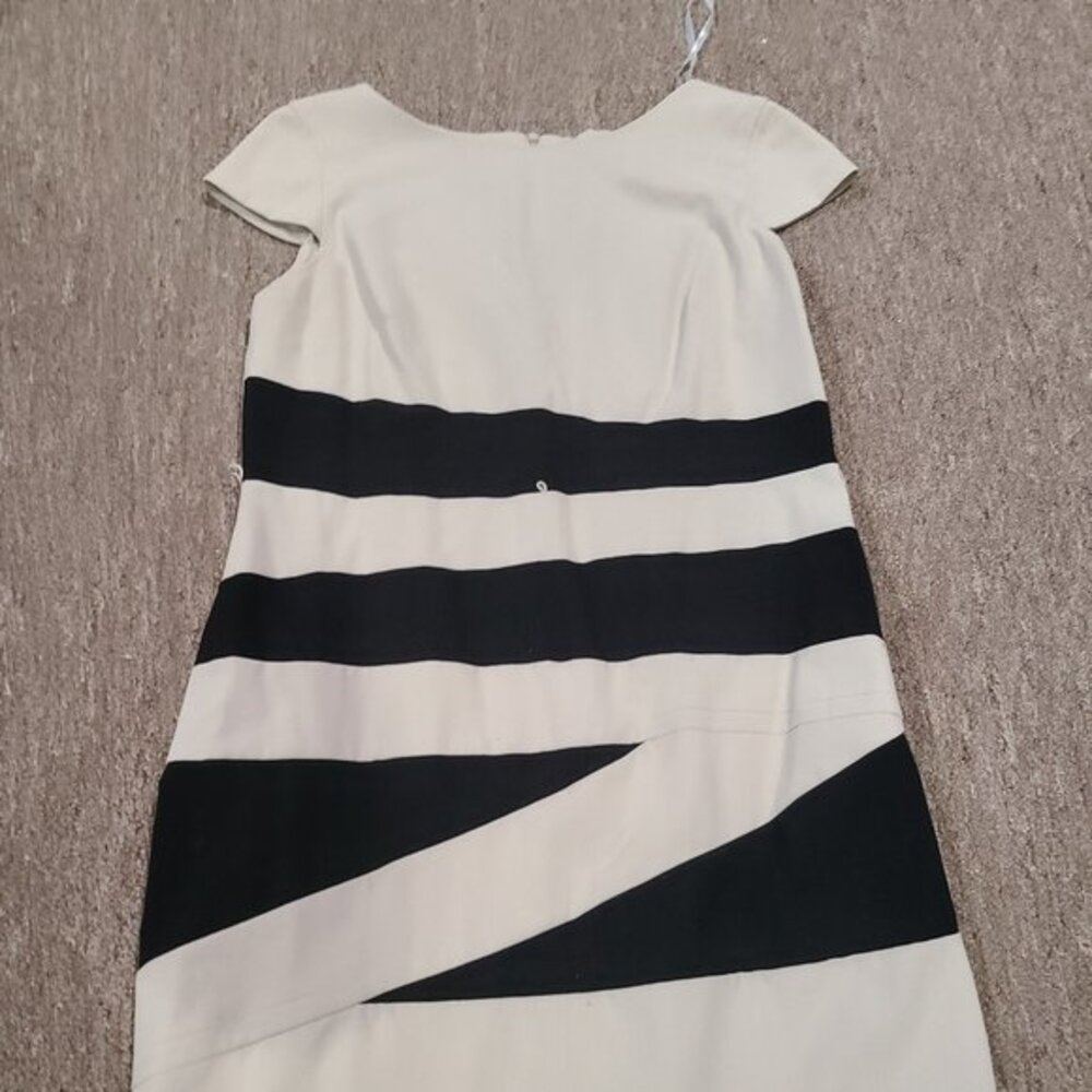Tan and black dress